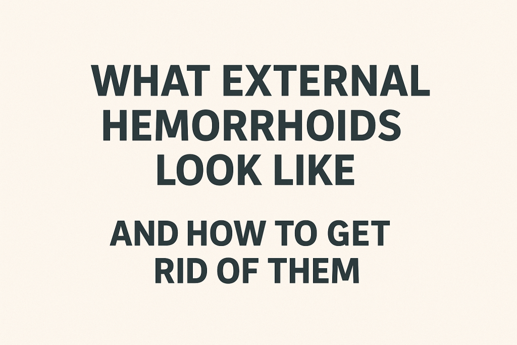 What external hemorrhoids look like and how to get rid of them Hemorrhoids