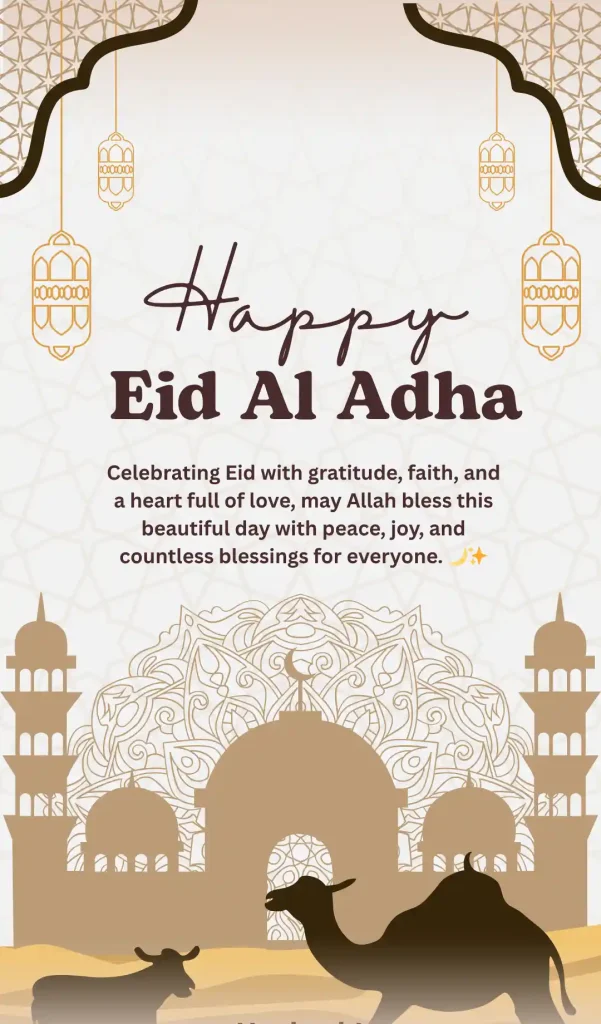 Eid Ul Adha Wishes for Captions, Status, and Greetings Eid Ul Adha
