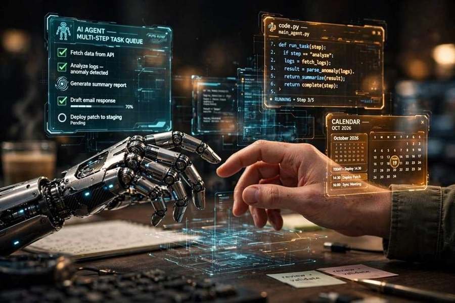 how AI agents work workflow