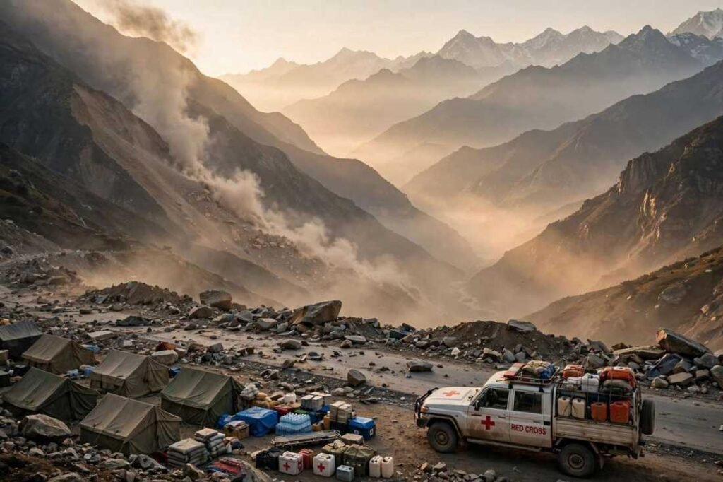 Tibet Earthquake 2026: Magnitude 7.0 Quake Kills 16 and Triggers Mass Evacuations Tibet Earthquake 2026 quake damage mountain valley